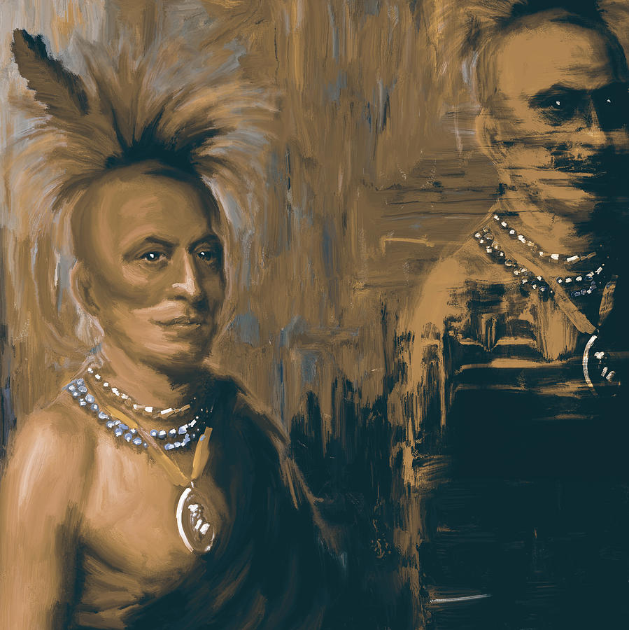 Native American 273 4 Painting by Mawra Tahreem