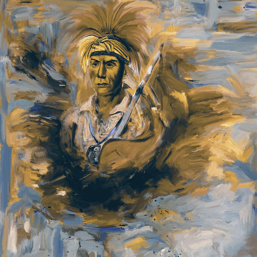 Native American 276 3 Painting by Mawra Tahreem