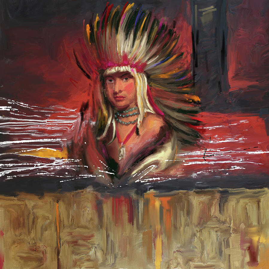 Native American 277 1  Painting by Mawra Tahreem