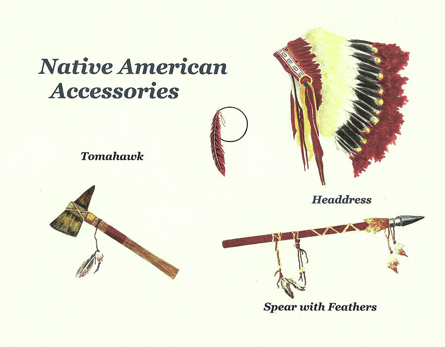 Native American Accessories Painting by Michael - Pixels