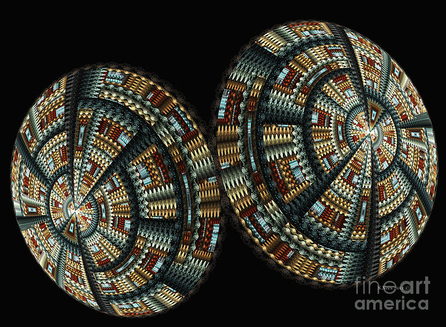 Native American Baskets Digital Art by Shari Nees