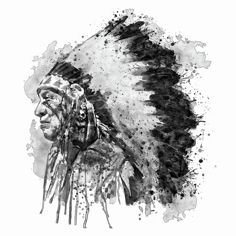 native american chief face