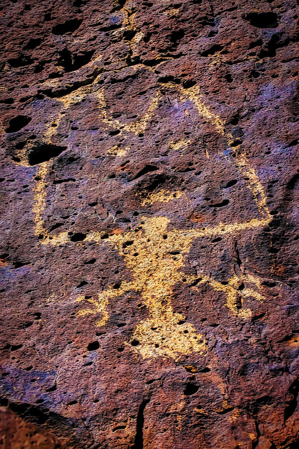 Native American Drawing On Rock Photograph by Garry Gay