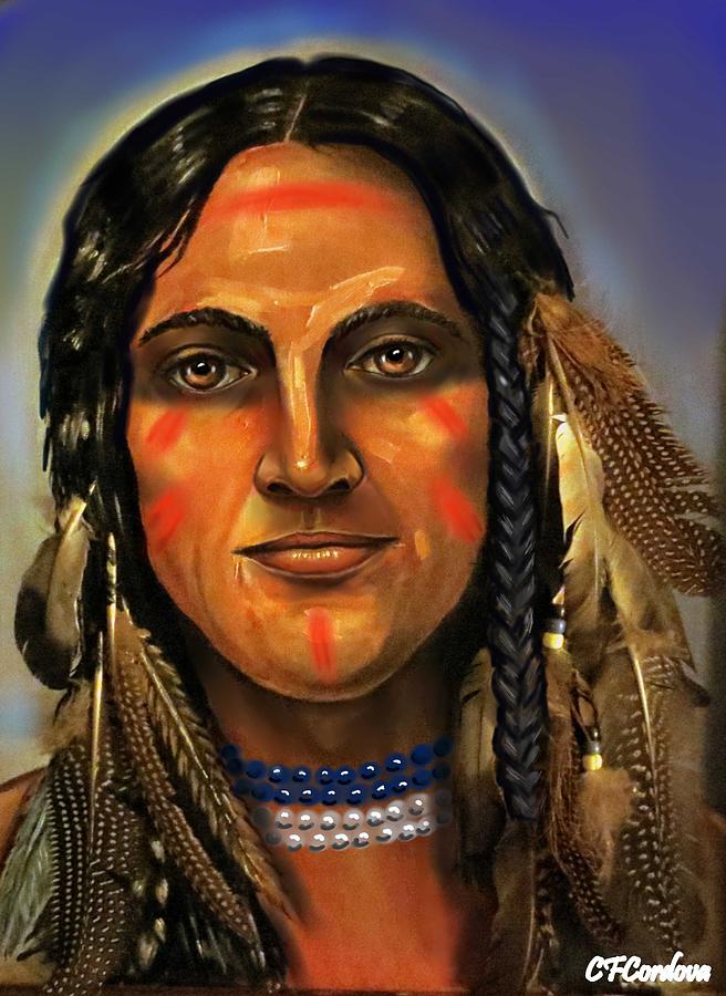 Native American Indian Digital Art by Carmen Cordova