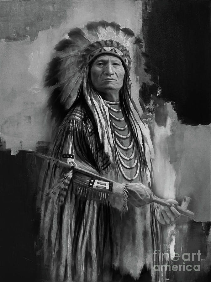 Native American Indian Painting by Gull G