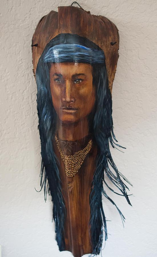 Native American  Painting by Nancy Lauby