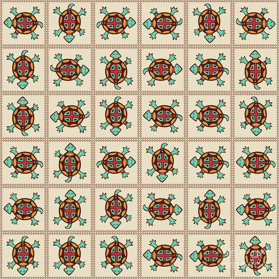 Native american pattern Digital Art by Gaspar Avila