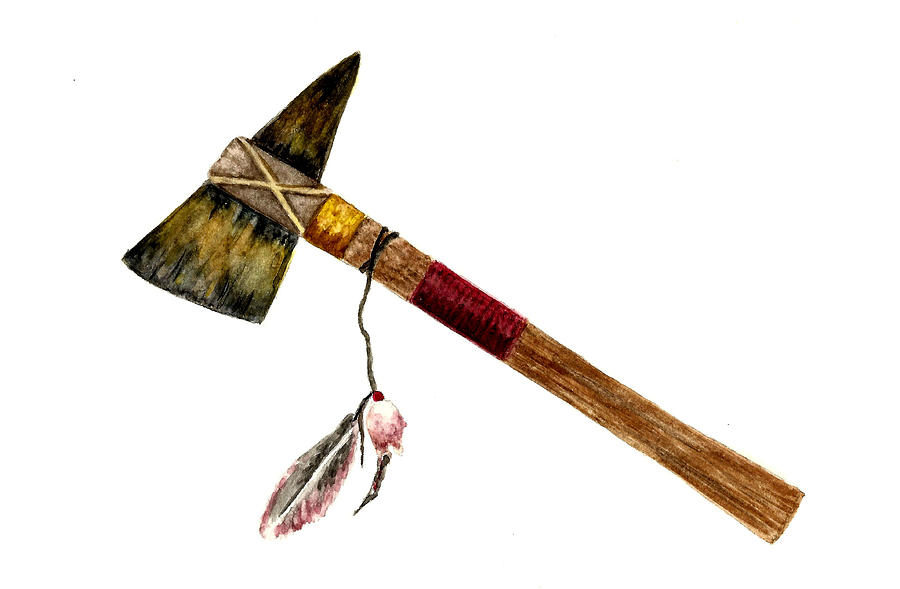 Native American Tomahawk #1 Painting by Michael Vigliotti