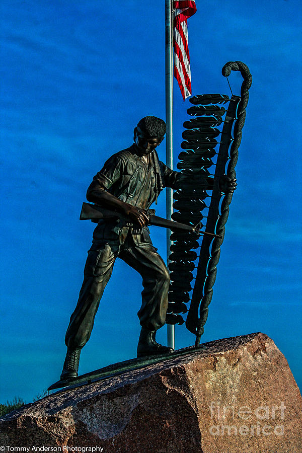 Native American Vietnam Soldier Memorial Photograph by Tommy Anderson