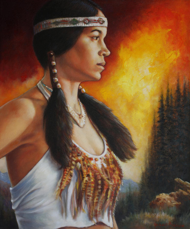 Native Pride Painting by Harvie Brown Fine Art America