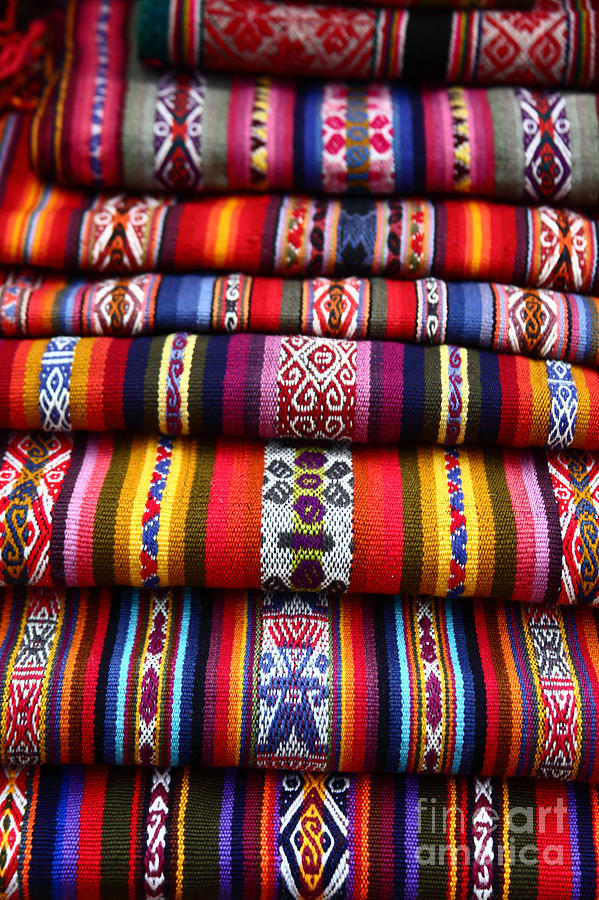 Native South American Weavings Photograph by James Brunker
