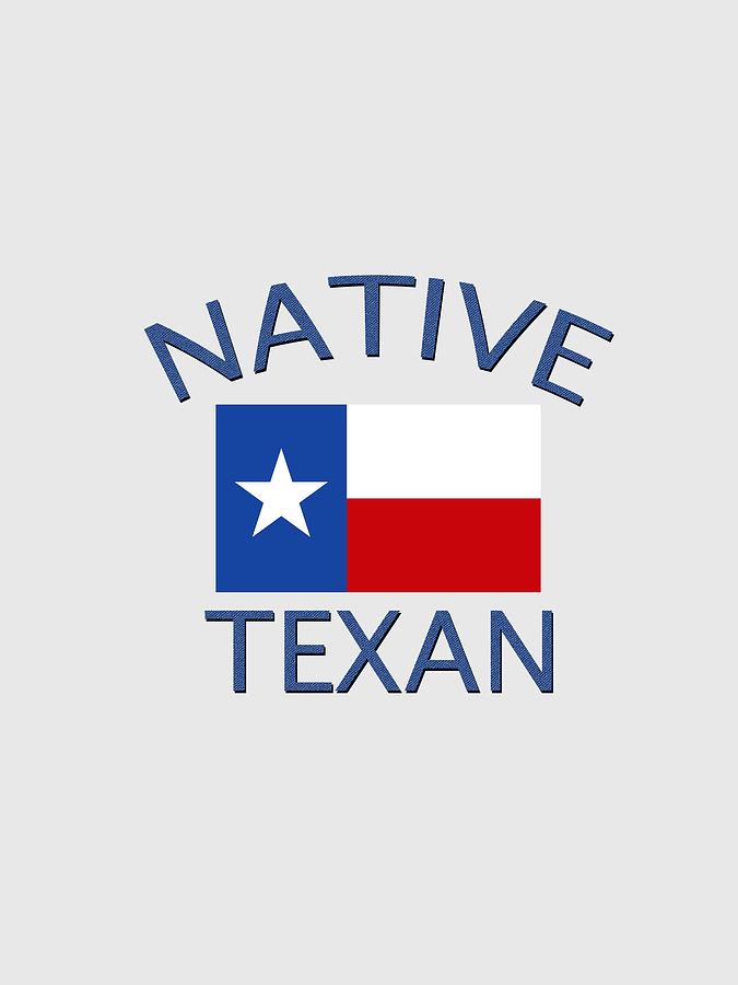 Native Texan Digital Art by Bill Owen