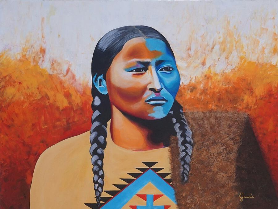 Native Thoughts Painting by Jamie Bonfiglio - Fine Art America