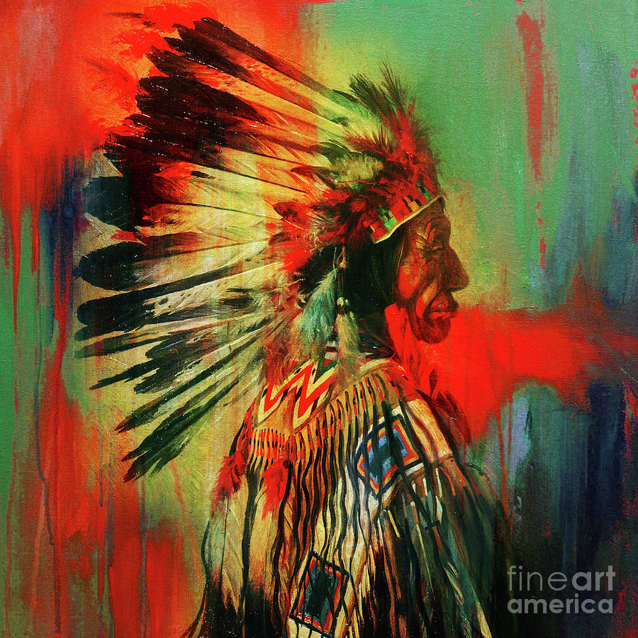 Native Warriors Painting by Gull G