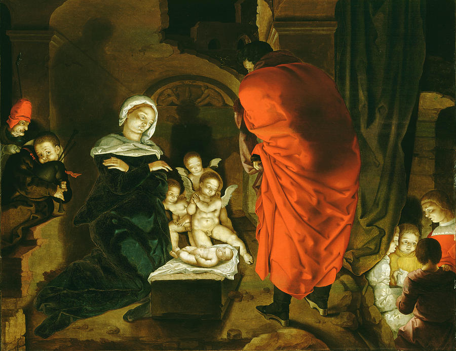 Nativity Painting by Aertgen van Leyden