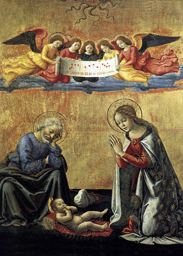 Nativity By Domenico Ghirlandaio Painting