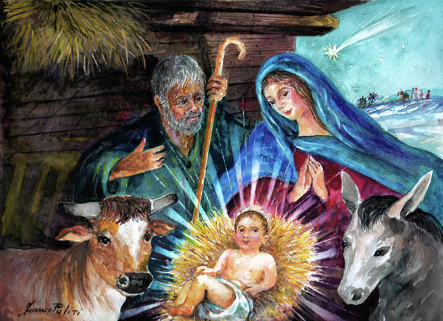 Nativity Painting By Franco Puliti - Fine Art America