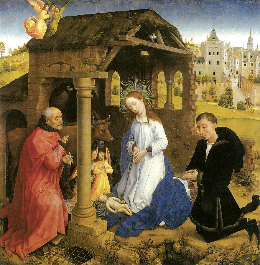 Nativity WEYDEN Painting by Rogier Van Der Weyden