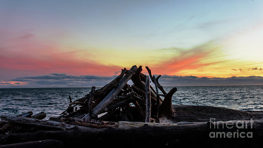 Sunset Photograph - Natural bonfire 2 by Viktor Birkus