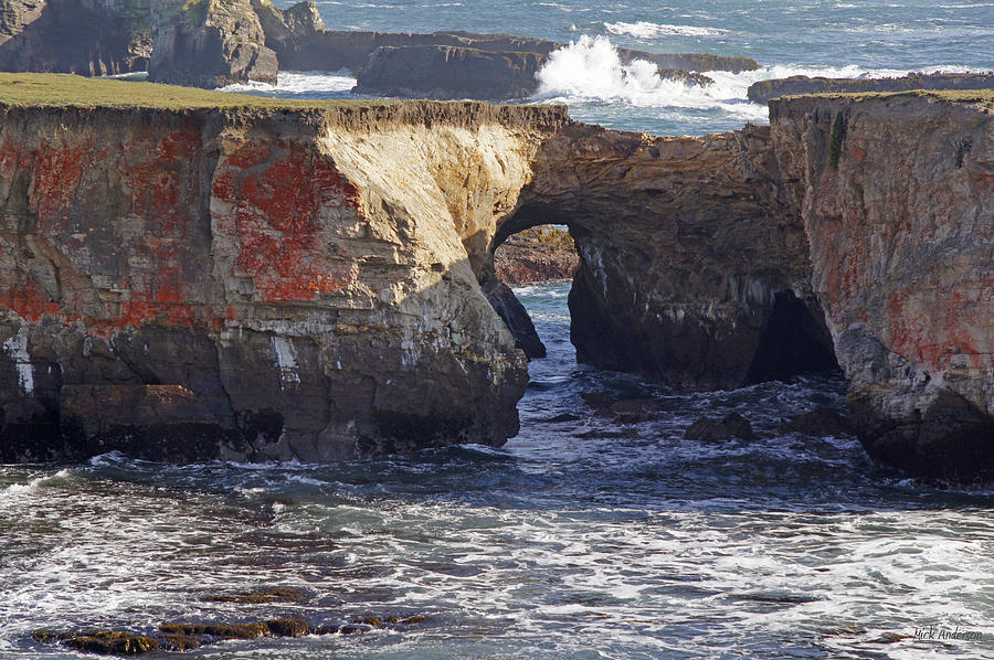 Natural Bridge at Point Arena Photograph by Mick Anderson