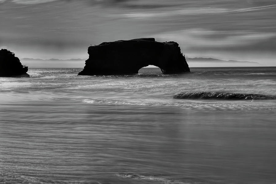 Natural Bridges State Beach Water b/w by Wes Jimerson Natural Bridges State Beach Water b/w by Wes Jimerson