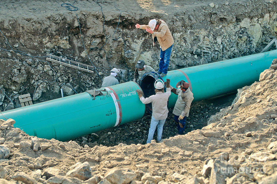 Natural Gas Pipeline Construction Photograph by Inga Spence