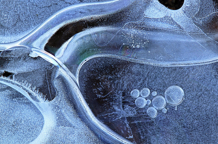 Natural ice art Photograph by Carolyn Derstine