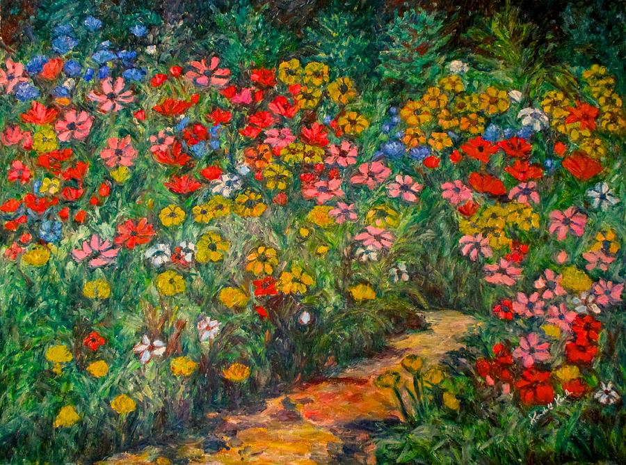 Wildflowers Painting - Natural Rhythm by Kendall Kessler