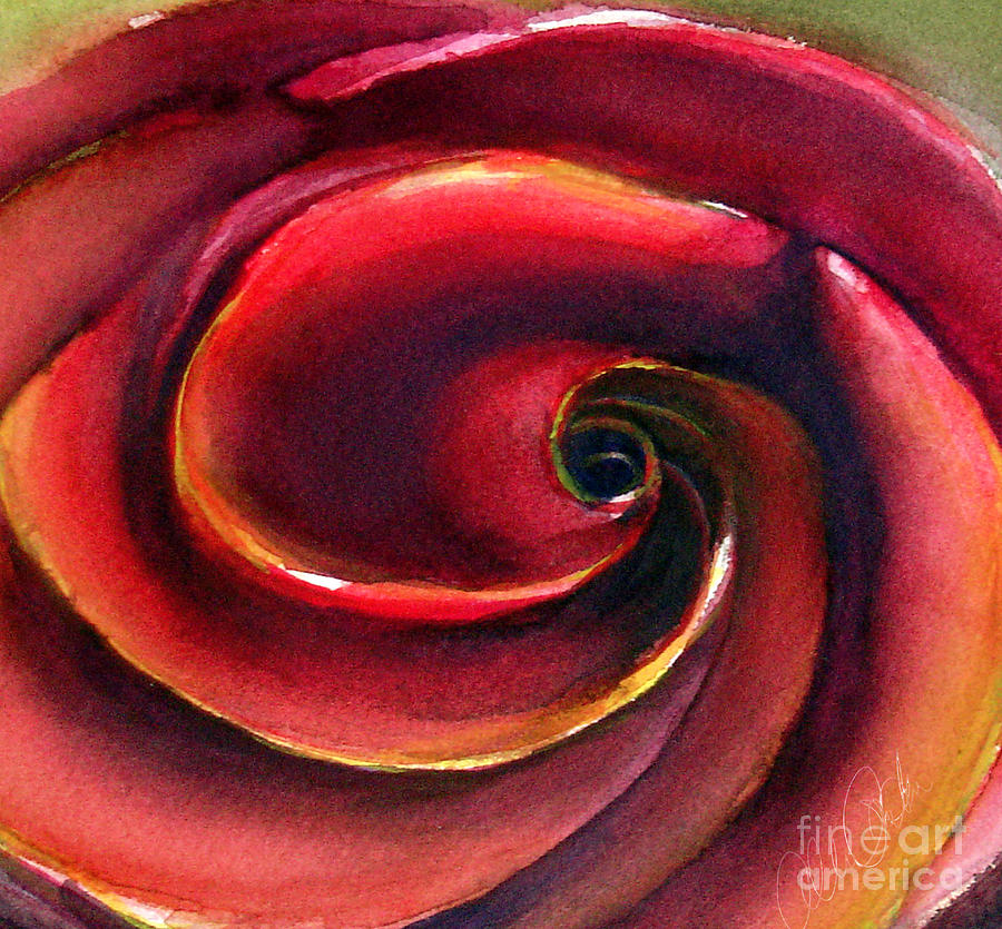 Natural Rose Painting by Allison Ashton