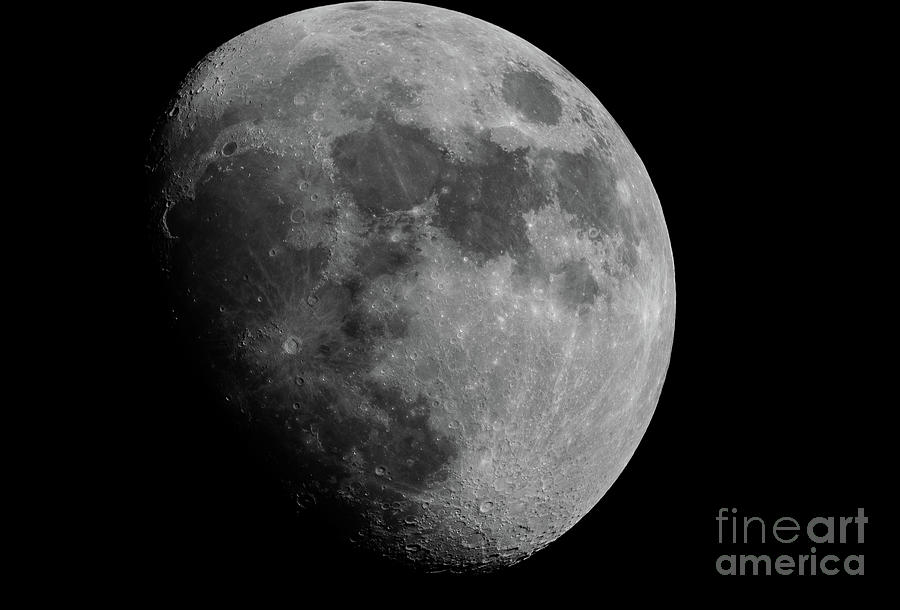 Natural Satellite BW  Photograph by Michael Ver Sprill