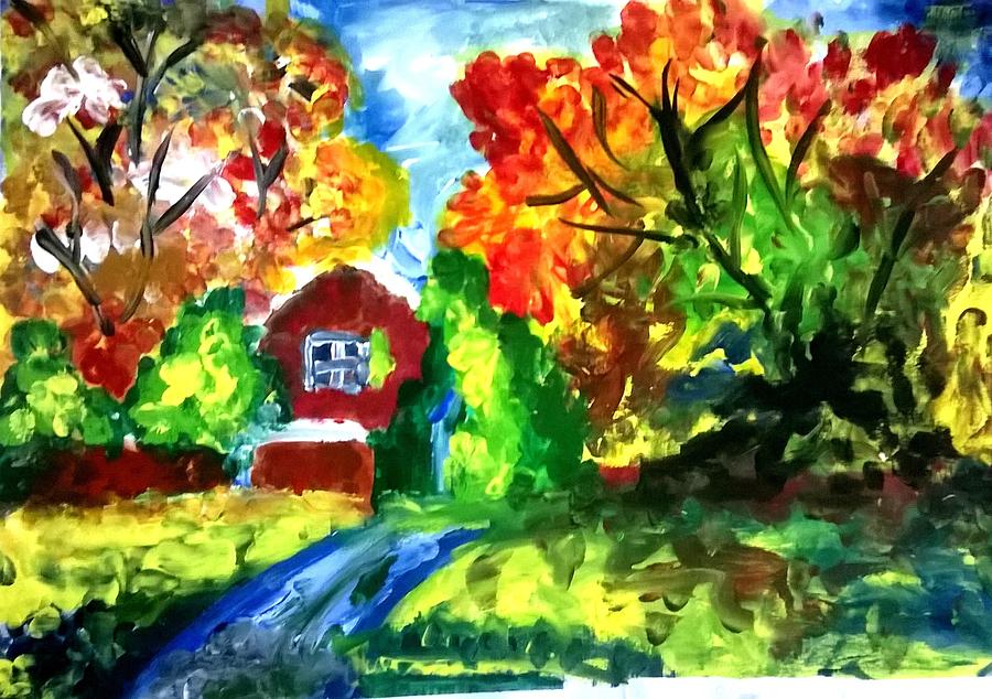 scenery drawing with pencil | Oil pastel drawings, Art drawings for kids,  Drawings