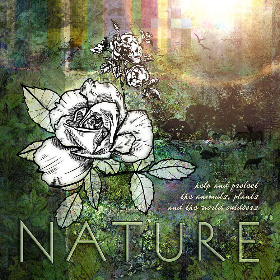 Nature Digital Art - Nature by Evie Cook