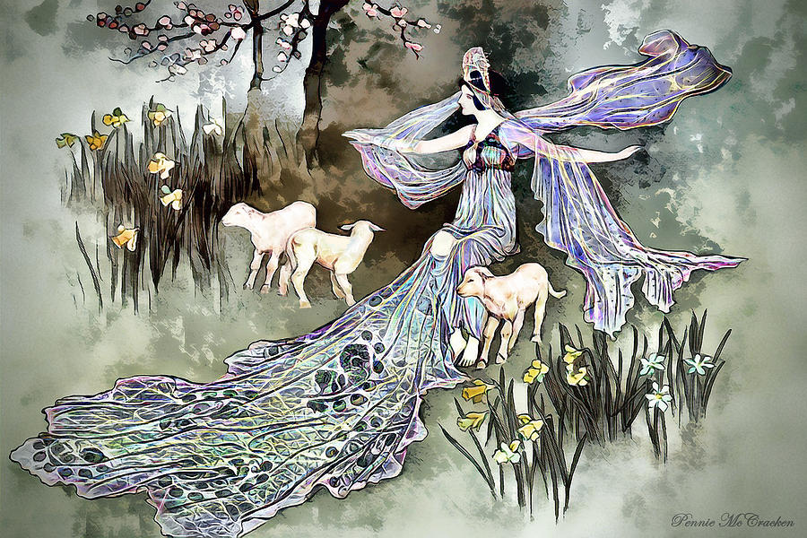 Nature Goddess Digital Art By Pennie Mccracken Endless Skys