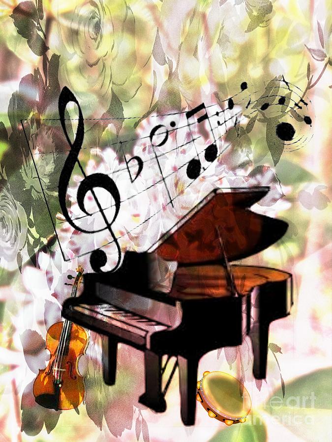 Nature Is Music to My Soul Mixed Media by Maria Urso
