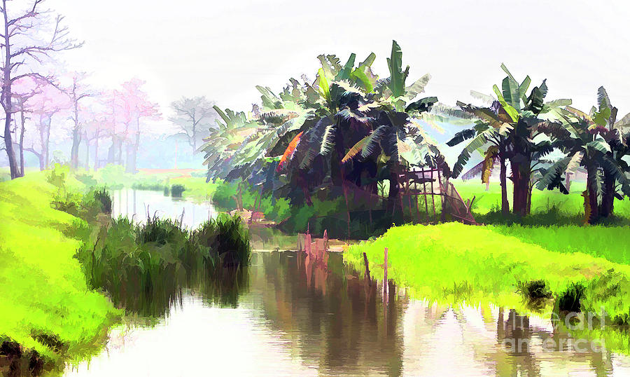Nature Landscape Palm Paint Asia  Photograph by Chuck Kuhn