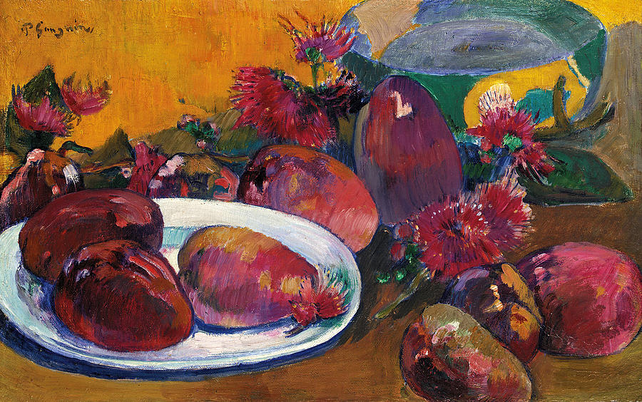 Nature morte aux Mangos Painting by Paul Gauguin