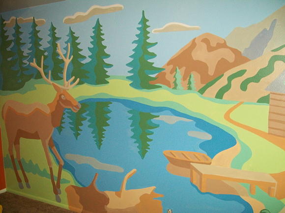 nature mural painting