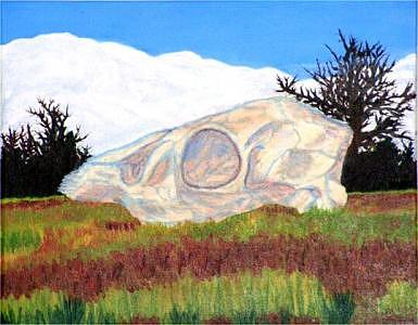 Skull Painting - Nature Picture by Michael Montgomery Skull Painting - Nature Picture by Michael Montgomery