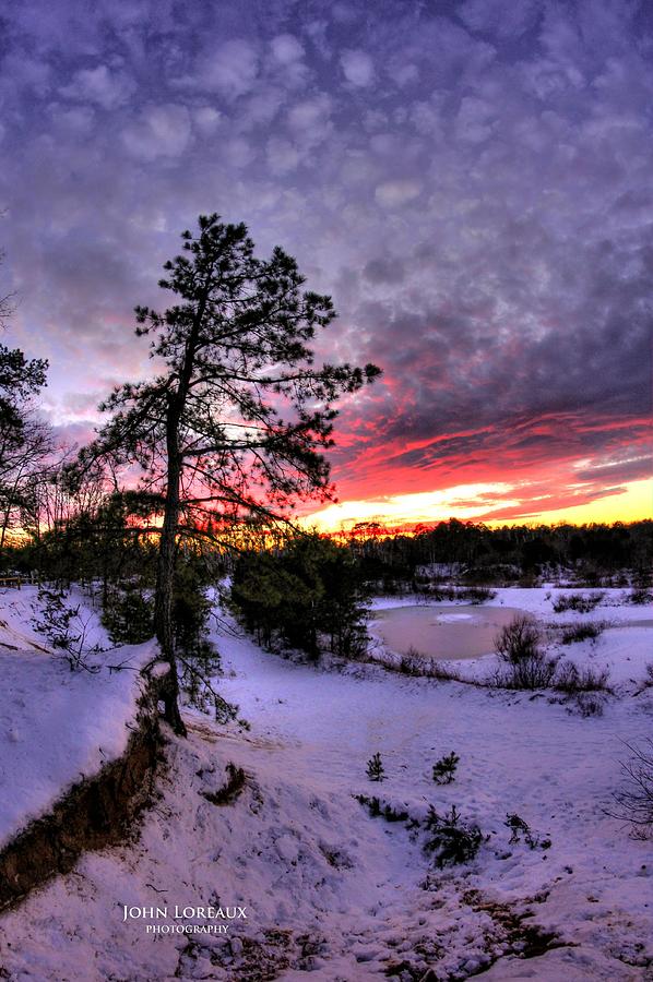 Nature Reserve Snowset Photograph by John Loreaux