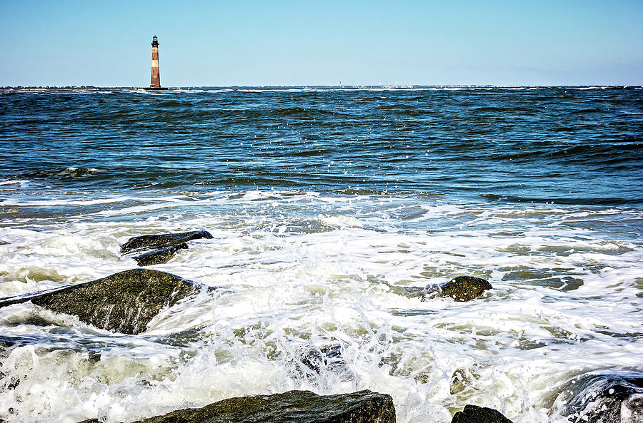 Nature Scenes Near Morris Island Lighthouse Beach Photograph by Alex Grichenko