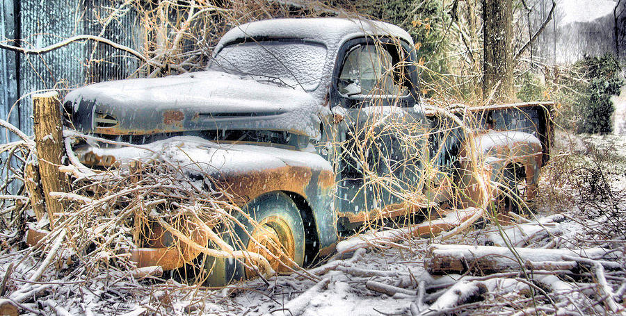 Car Photograph - Nature Takes Back by William Griffin