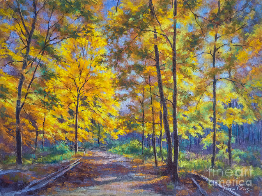 Nature Pastel - Nature Trail Turn of Autumn by Fiona Craig