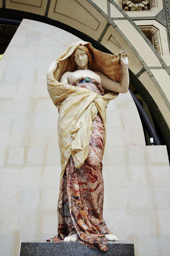 Nature Unveiling Herself by Ernest Barrias Displayed at Orsay Museum Paris France Photograph by Shawn OBrien