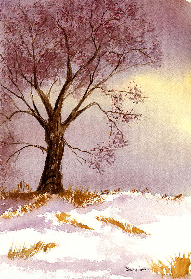 Winter Painting - Natures Blanket by Barry Jones