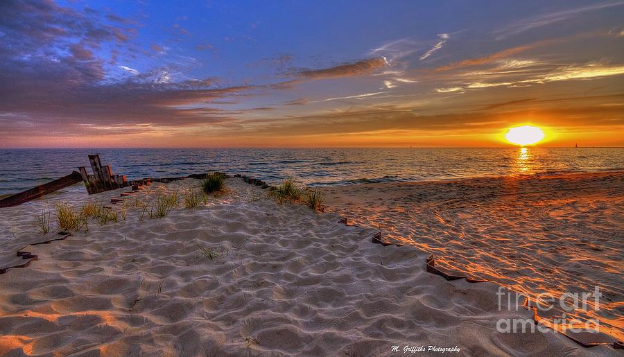Lake Michigan Photograph - Natures Canvas by Michael Griffiths