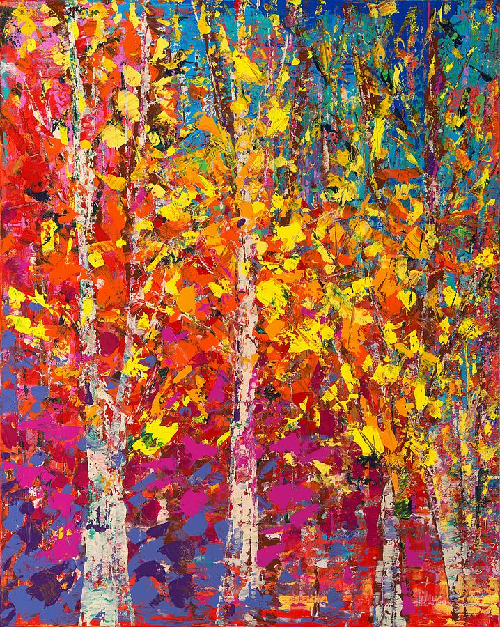 Tree Painting - Natures Palette by Meenakshi Sinha