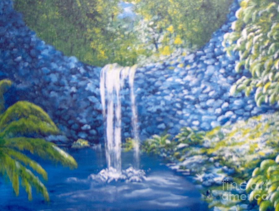 Natures Pool Painting by Saundra Johnson
