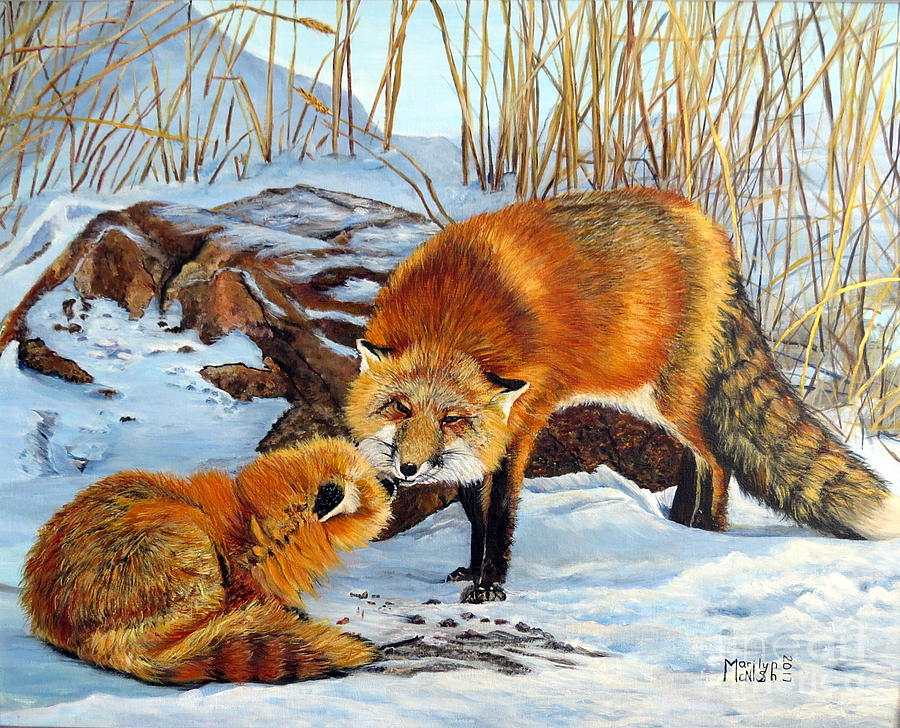 Natures Submission Painting by Marilyn McNish