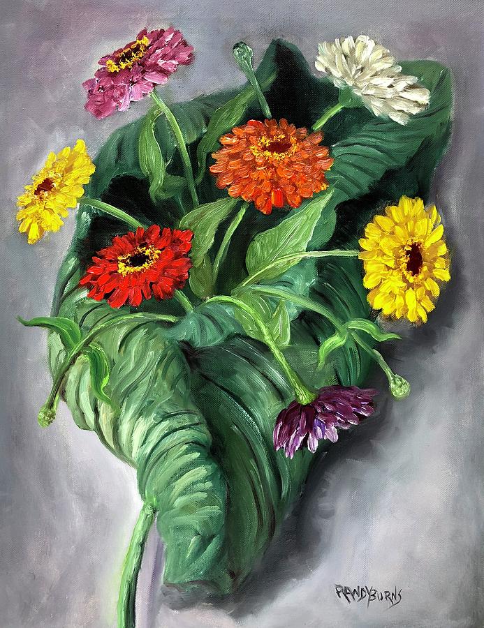 Natures Vase Painting by Rand Burns