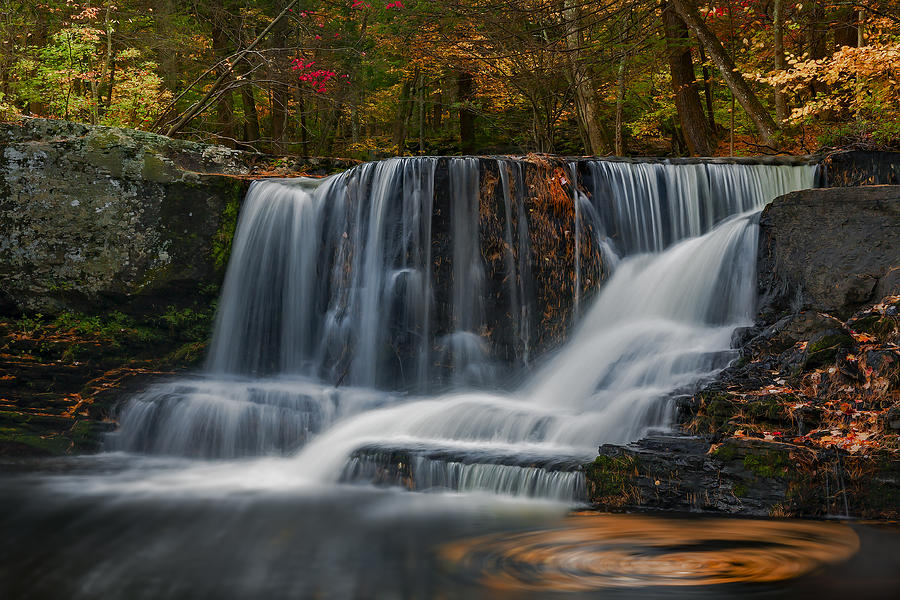 Natures Waterfall And Swirls Photograph By Susan Candelario - Fine Art 